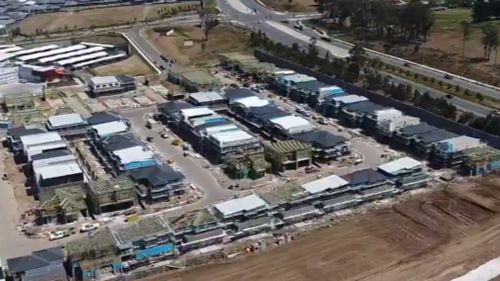 Large parcels of land in Leppington are being re-zoned. (9NEWS)