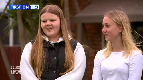 Millie Creswell, 15, said had to be convinced to get on the ride at a Waurn Ponds carnival in Geelong.