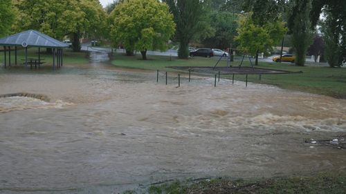 Severe thunderstorm hits Orange leading to flash flooding.