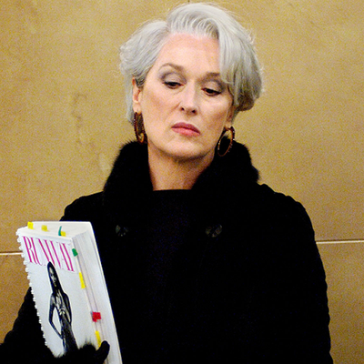 Meryl Streep as Miranda Priestly: Then