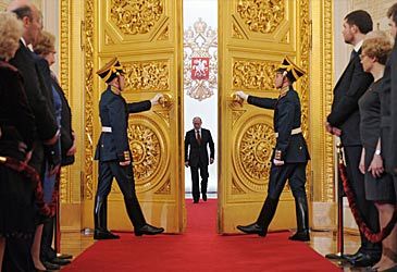 How many times has Vladimir Putin been inaugurated as president of Russia?