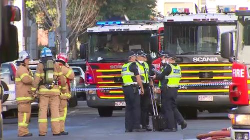 Man burnt, two arrested in Melbourne blaze