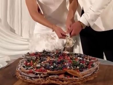 Brittany Hockley's wedding cake