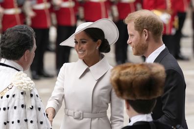 Meghan Markle and Prince Harry at Thanksgiving Service at St Paul's