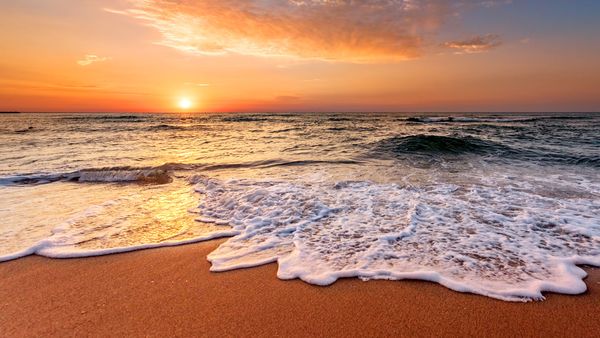 Waves on a beach