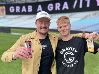 Mick Spencer and Liam Battye, founders of Gravity Seltzer.