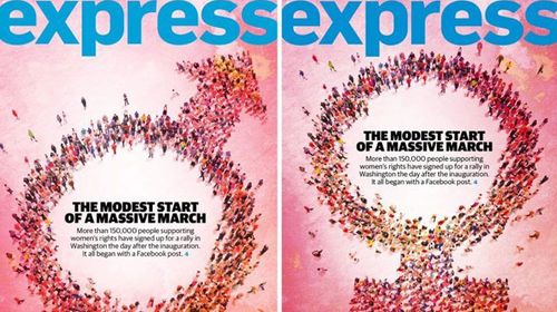 Washington Post Express mix up genders on women's rights cover