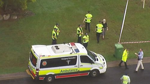 Police are also at the scene of the toddler's death and are investigating. (9NEWS)