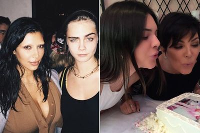 French is not alone. In the last two months, Kris, Kim and Kendall Jenner have all celebrated their birthdays. Check out these snaps from Kendall's 19th birthday with her sisters, mama Kris Jenner and a few famous friends, including BFFs Cara Delevingne and Selena Gomez.<br/><br/>