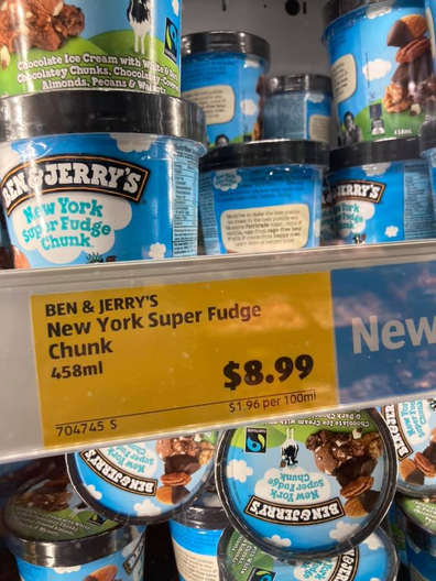 Ben & Jerrys ice cream spotted in Aldi freezers