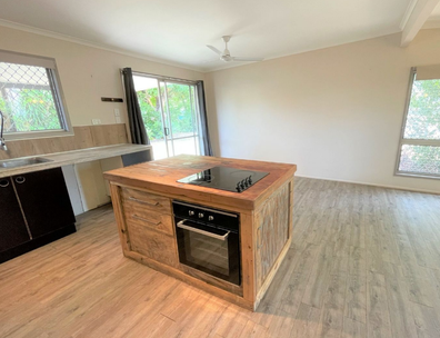 Property with 'fragile' kitchen on offer in Beaconsfield, Qld.