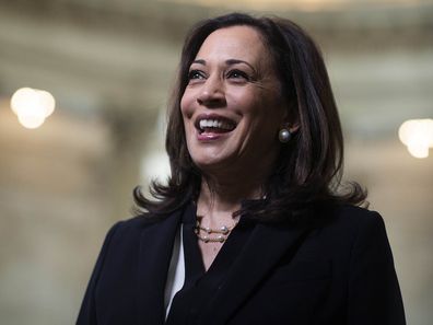 Kamala Harris pictured in 2020