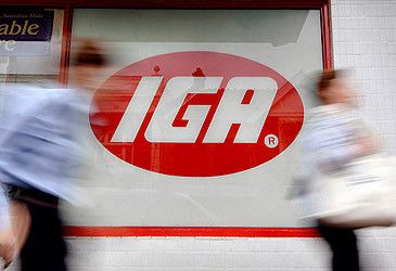 How many IGA stores are there in Australia?