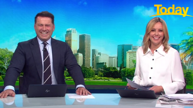 Stefanovic and Langdon burst into stitches at the candid response.