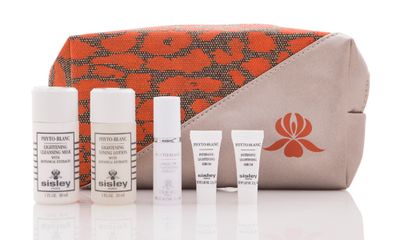 Sisley gift with purchase. Buy two skincare products and receive a six-piece Phyto-Blanc gift. Only available in store.