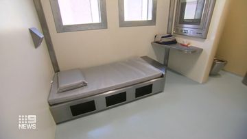 9News has been told each junior inmate spends up to 13 hours a day in an individual cell furnished with a bed, desk, shower and toilet.