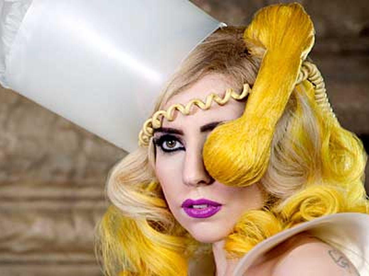 Sneak peek: exclusive look at Lady Gaga's wild 'Telephone' headpiece -  9Celebrity