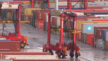 About 200 wharfies will lose their job at ports in Melbourne and Sydney after industrial action.