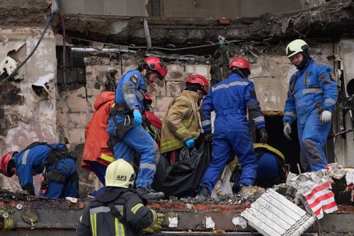 Ataque de drones em Kyiv