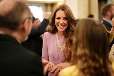 Catherine, Princess of Wales, during a reception at Buckingham Palace in London, marking the 100th anniversary of the birth of Queen Elizabeth II. Date of photo: Tuesday April 21, 2026.