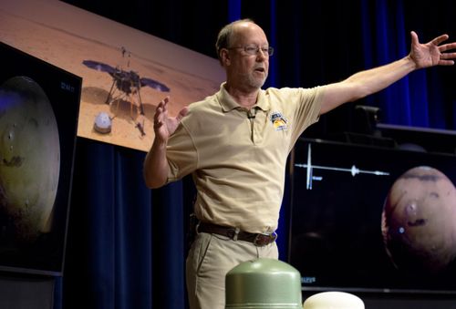 Bruce Banerdt, InSight Principal Investigator, NASA JPL, talking about Mars InSight during a pre-landing briefing at NASA's Jet Propulsion Laboratory in Pasadena, California on the weekend.