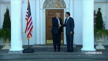 VIDEO: Donald Trump appears to reconcile with Mitt Romney