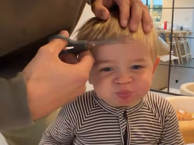 Holly Kingston shocked by his son's bad haircut from dad Jimmy Nicholson