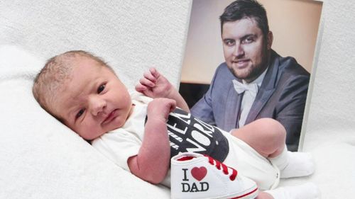 Stephanie and Ryan's son Olly was born after Ryan's death.