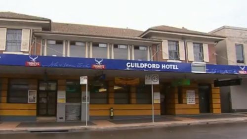 The dad parked his vehicle outside the Guildford Hotel before going inside to play the pokies. (9NEWS)