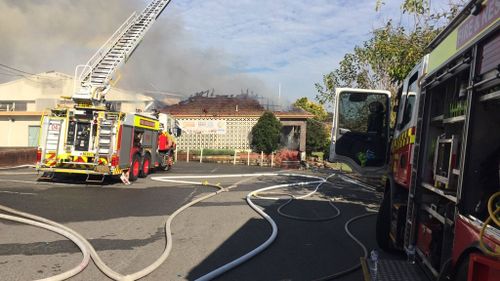 Residents in a nearby nursing home were evacuated due to the smoke. (Twitter/FRNSW)