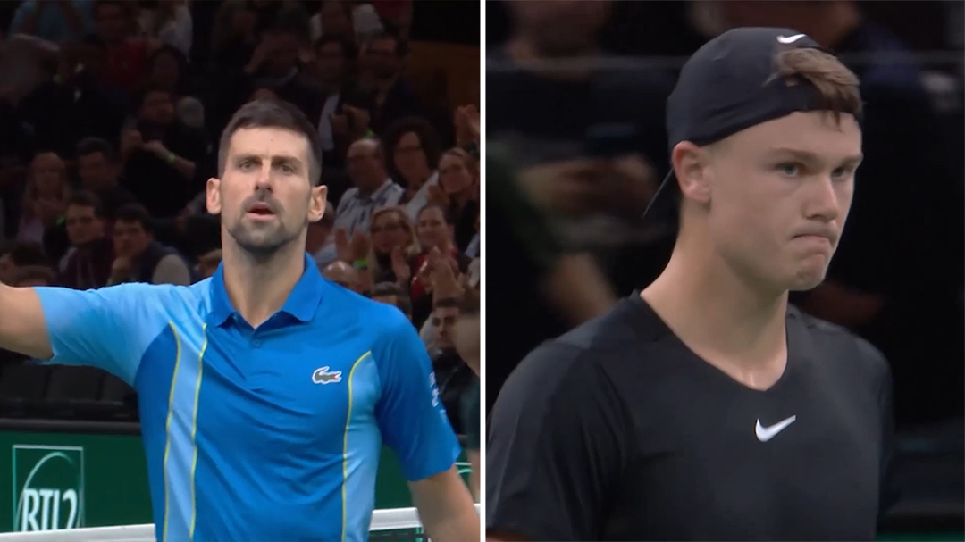 'Call the supervisor': Djokovic clashes with umpire, beats defending champion Holger Rune to reach Paris Masters semi-finals