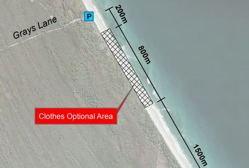 Byron Shire Council has designated 800m of Tyagarah Beach to nude bathers. Image: Byron Shire Council