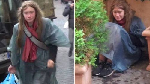 'Maria' has been spotted living rough on the streets of Rome. Source: Supplied
