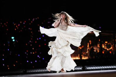 Taylor Swift performs at Accor Stadium on February 23, 2024 in Sydney, Australia.