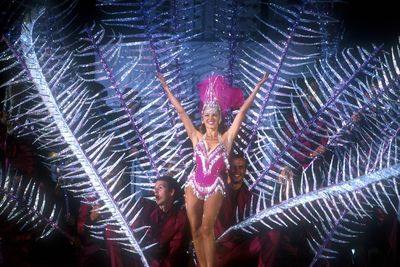 Kylie Minogue performing at the Sydney Olympics closing ceremony in September, 2000