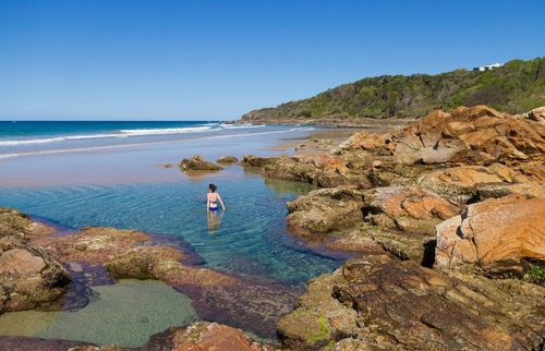 Coolam Beach on the Sunshine Coast in Queensland