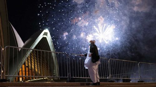 Crowds going to Sydney Harbour to watch the fireworks were dramatically lower than usual this year.