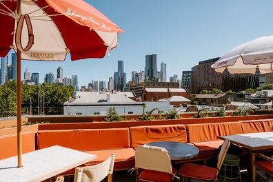 Restaurant Melbourne view CBD bar rooftop 