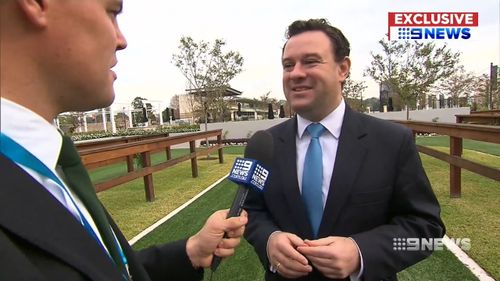 Today, Mr Ayres told 9NEWS he was "absolutely committed" to the road project. Picture: 9NEWS