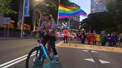 The streets came alive with colour in Sydney after the historic announcement. 