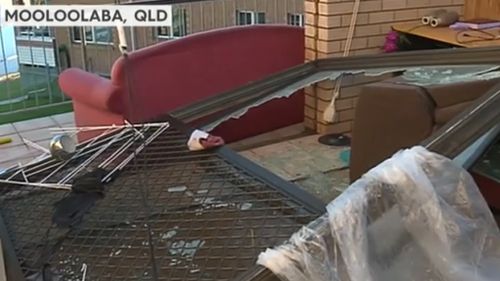 Two unit blocks had their roofs torn off. (9NEWS)