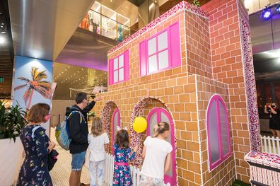 The Great Aussie Gingerbread House is on display at Westfield Sydney.