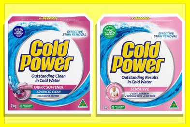 9PR: Cold Power 2-in-1 Fabric Softener Laundry Detergent Powder, 2kg and Cold Power Sensitive Pure Clean Laundry Detergent Powder, 2kg