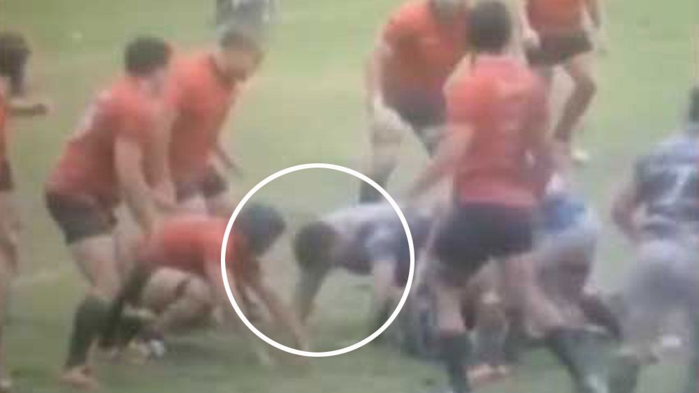 Rugby player faces lifetime ban for kicking defenceless player