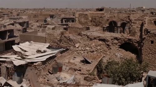 The country's second-largest city was ravaged in fighting between ISIS and Iraqi forces. Picture: 9NEWS