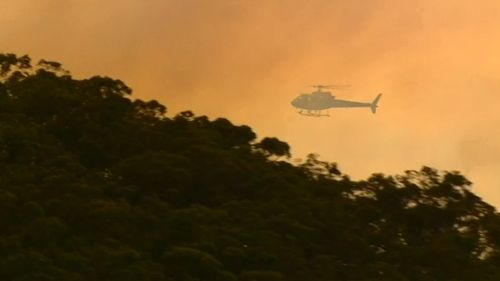 SA fire crews are also fighting bushfire. (9NEWS)