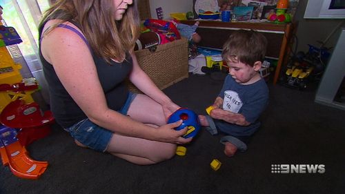 Riley's mother, Amy Wales, said more needs to be done to protect children from potentially deadly infectious diseases. (9NEWS)