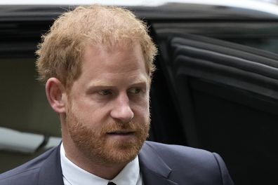 Prince Harry arrives at the High Court in London, Tuesday, June 6, 2023. Prince Harry is due at a London court to testify against a tabloid publisher he accuses of phone hacking and other unlawful snooping.
