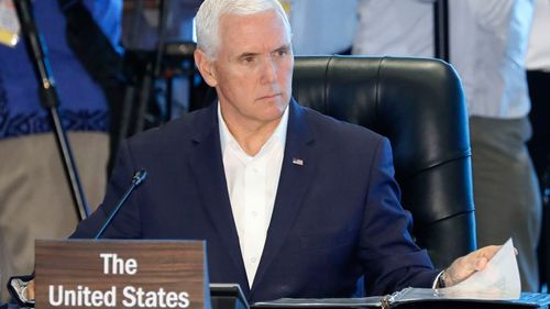 US Vice-President Mike Pence attends the APEC Summit.