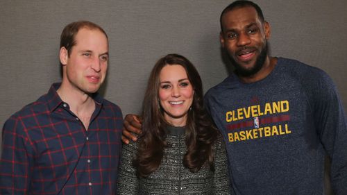 'King James' breaks royal protocol with friendly photo of Kate and William